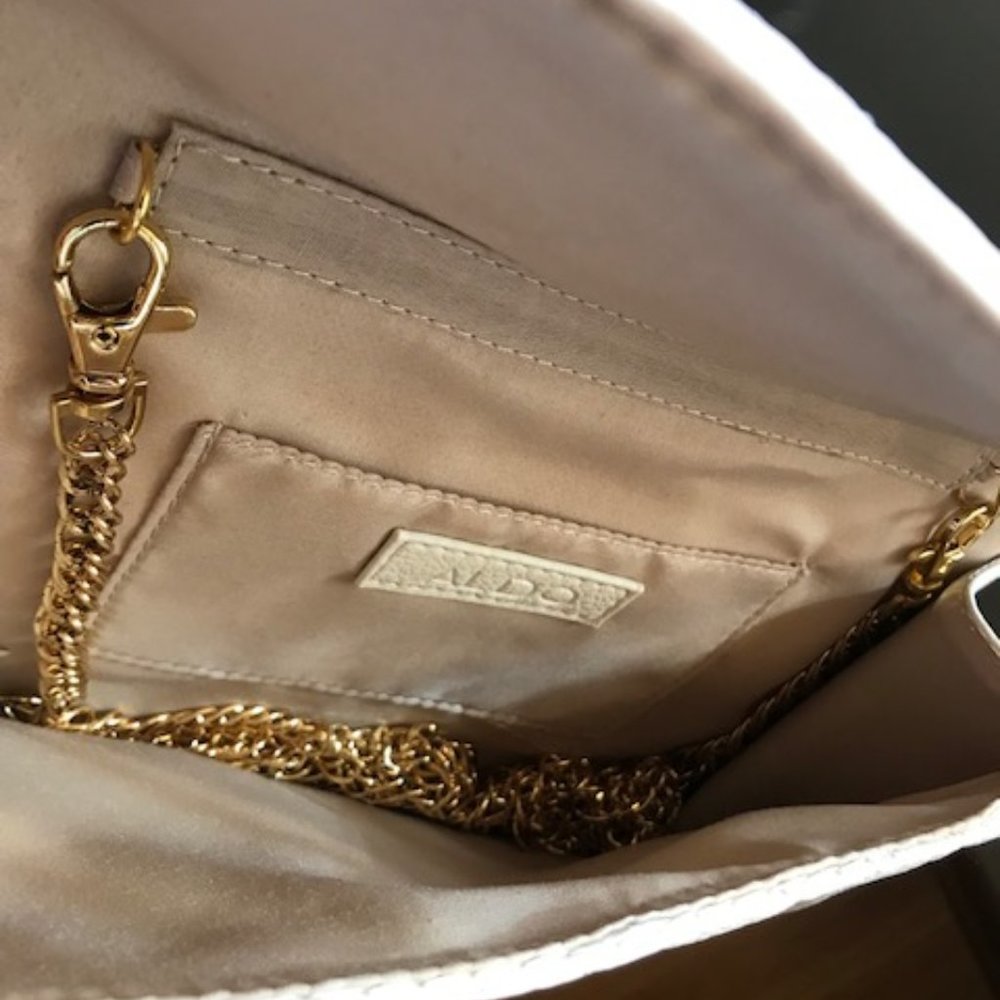 Pearl White Evening Clutch - Chain not included!!! - Aldo - Picture 5 of 6